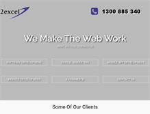 Tablet Screenshot of 2excel.com.au